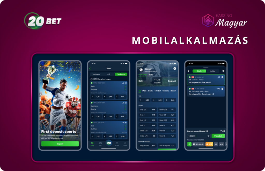 20Bet mobilalkalmazás