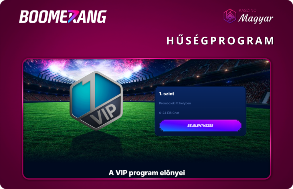 Boomerang Bet hűségprogram